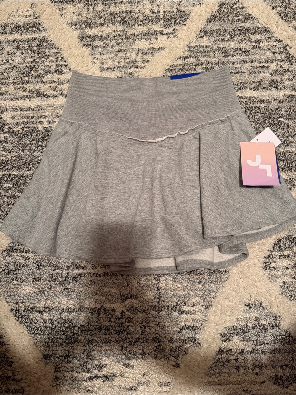 JoyLab Light Gray Flared Skater Skirt